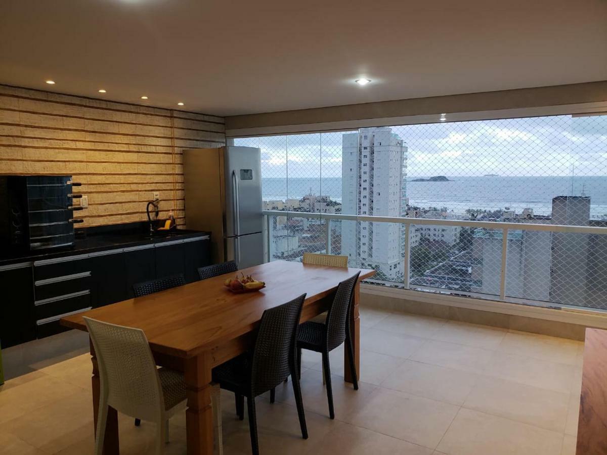 Apto Com Vista Para O Mar E Ampla Varanda Gourmet Apartment กัวรูจา ภายนอก รูปภาพ