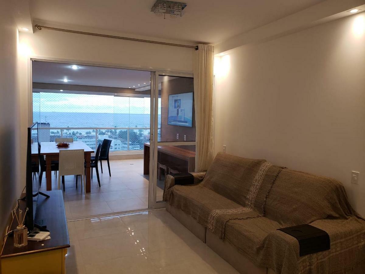 Apto Com Vista Para O Mar E Ampla Varanda Gourmet Apartment กัวรูจา ภายนอก รูปภาพ